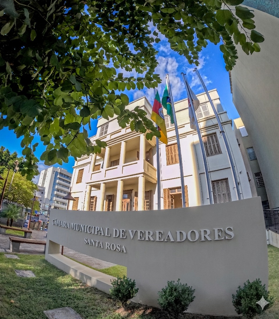 Fachada da Câmara Municipal de Vereadores de Santa Rosa